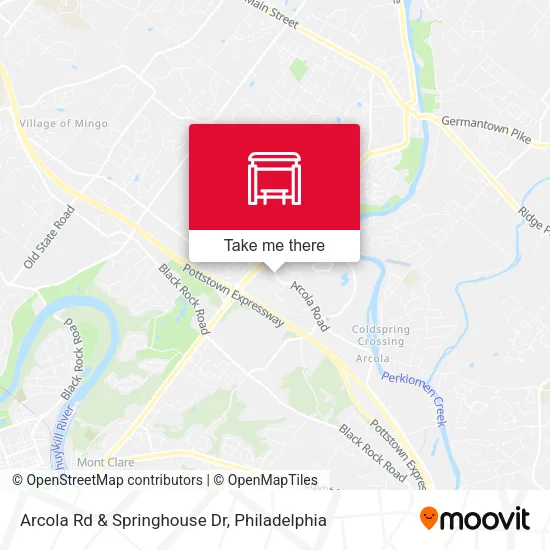 Arcola Rd & Springhouse Dr map