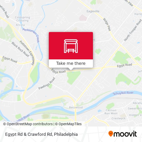 Egypt Rd & Crawford Rd map