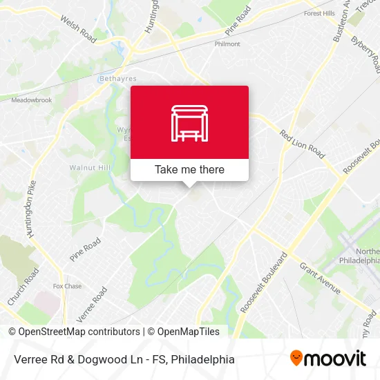 Verree Rd & Dogwood Ln - FS map