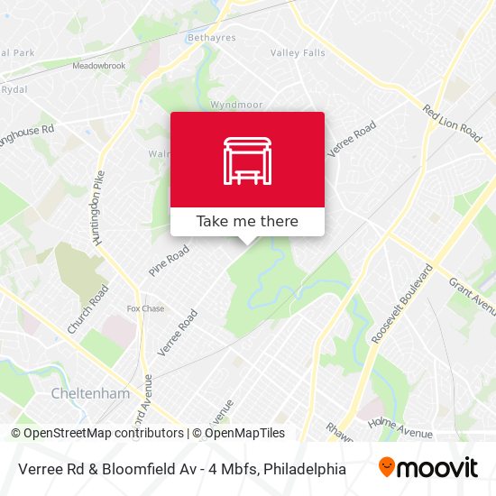 Mapa de Verree Rd & Bloomfield Av - 4 Mbfs