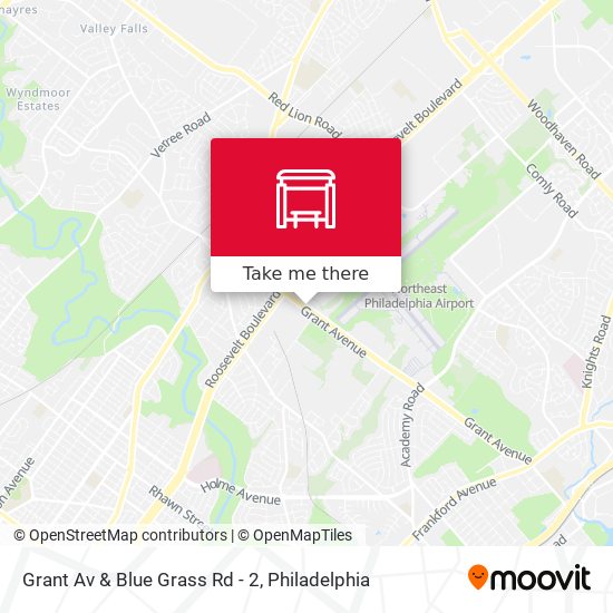 Grant Av & Blue Grass Rd - 2 map