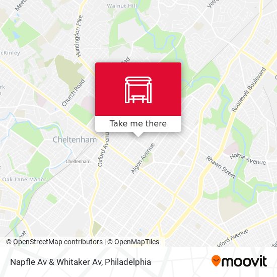 Napfle Av & Whitaker Av map