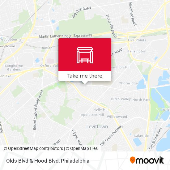 Olds Blvd & Hood Blvd map