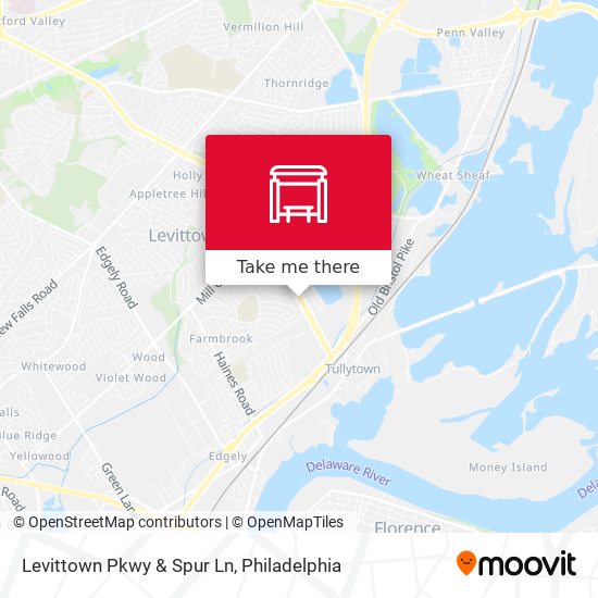 Levittown Pkwy & Spur Ln map