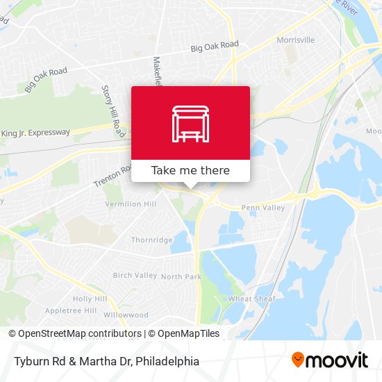 Tyburn Rd & Martha Dr map