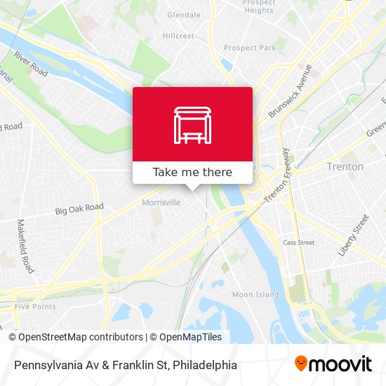 Mapa de Pennsylvania Av & Franklin St