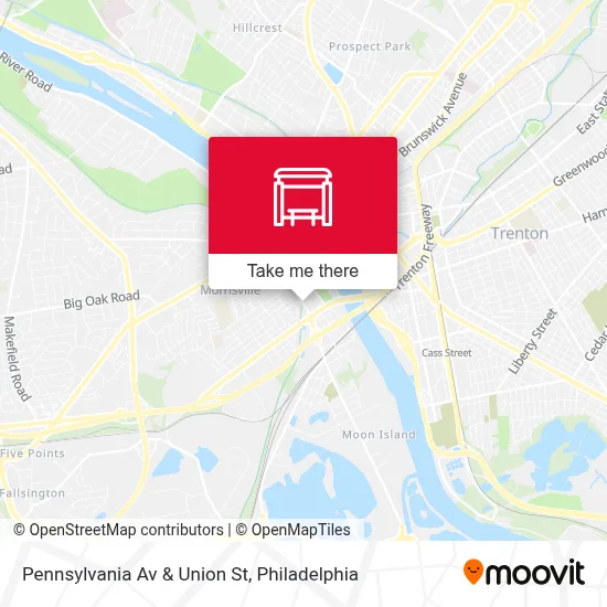 Pennsylvania Av & Union St map