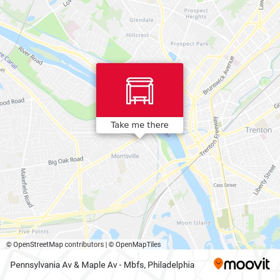 Mapa de Pennsylvania Av & Maple Av - Mbfs