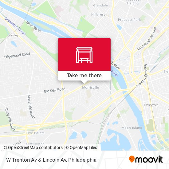 W Trenton Av & Lincoln Av map