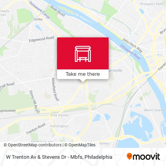 W Trenton Av & Stevens Dr - Mbfs map