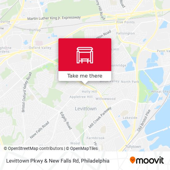 Mapa de Levittown Pkwy & New Falls Rd