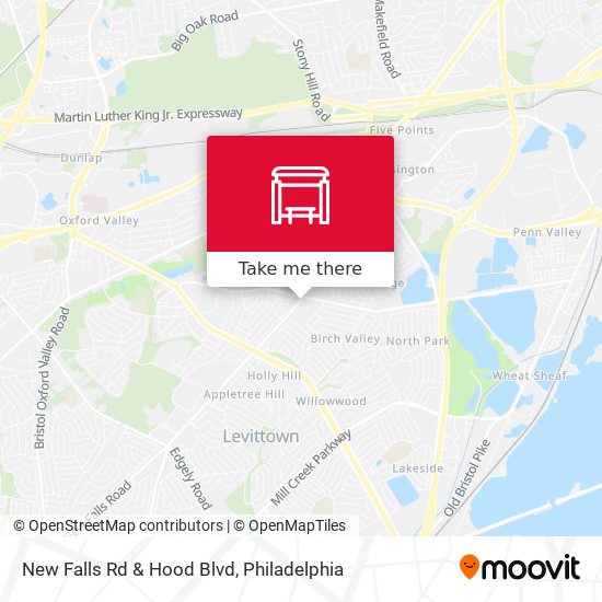 Mapa de New Falls Rd & Hood Blvd