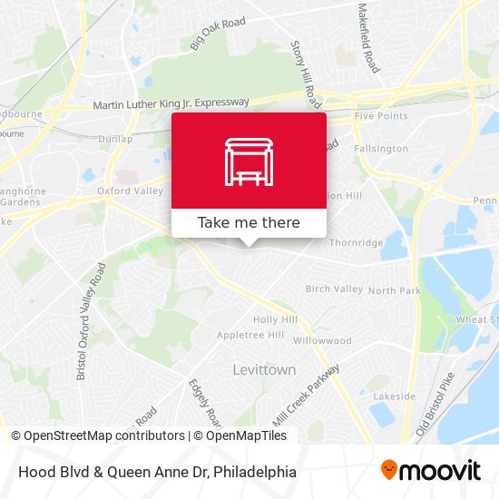 Hood Blvd & Queen Anne Dr map