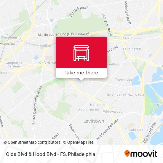 Olds Blvd & Hood Blvd - FS map