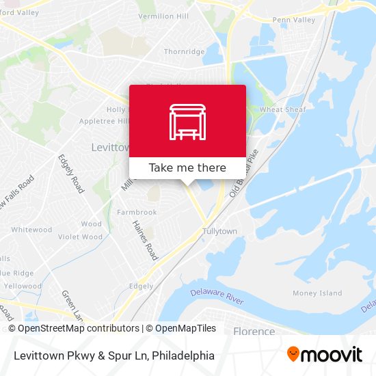 Levittown Pkwy & Spur Ln map