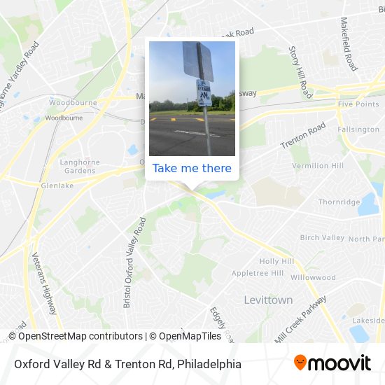 Mapa de Oxford Valley Rd & Trenton Rd