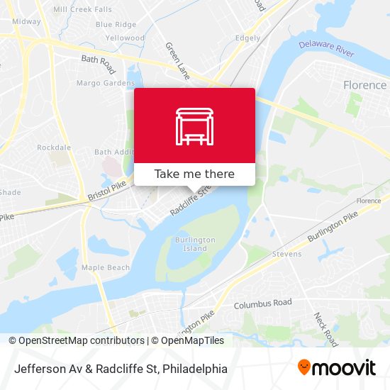 Mapa de Jefferson Av & Radcliffe St