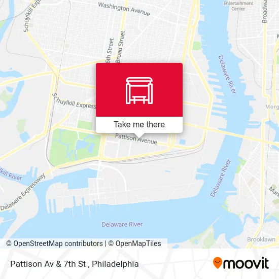 Pattison Av & 7th St map