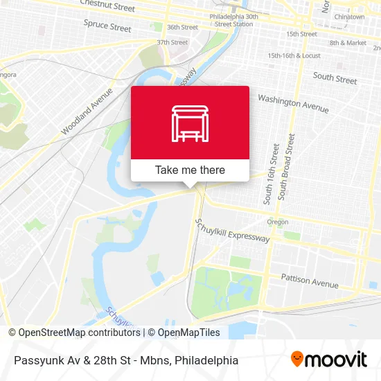 Passyunk Av & 28th St - Mbns map
