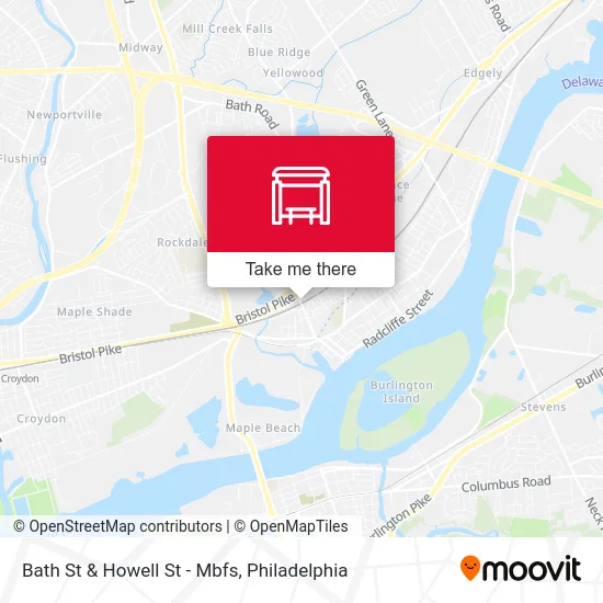 Bath St & Howell St - Mbfs map