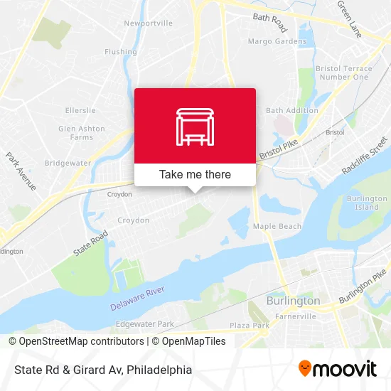 State Rd & Girard Av map