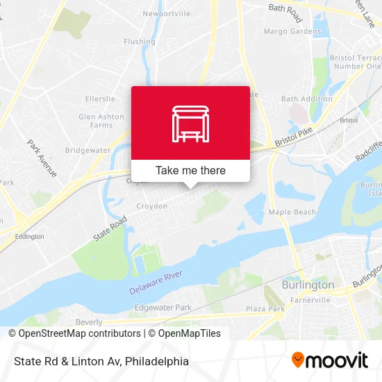 State Rd & Linton Av map
