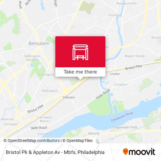 Mapa de Bristol Pk & Appleton Av - Mbfs