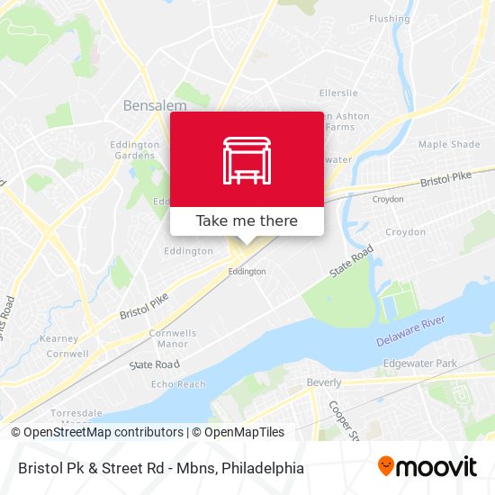 Bristol Pk & Street Rd - Mbns map