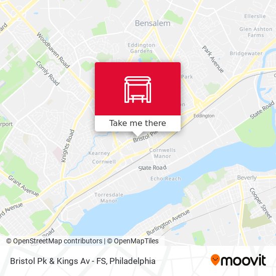 Mapa de Bristol Pk & Kings Av - FS
