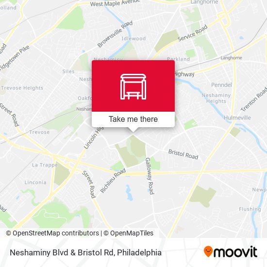 Mapa de Neshaminy Blvd & Bristol Rd