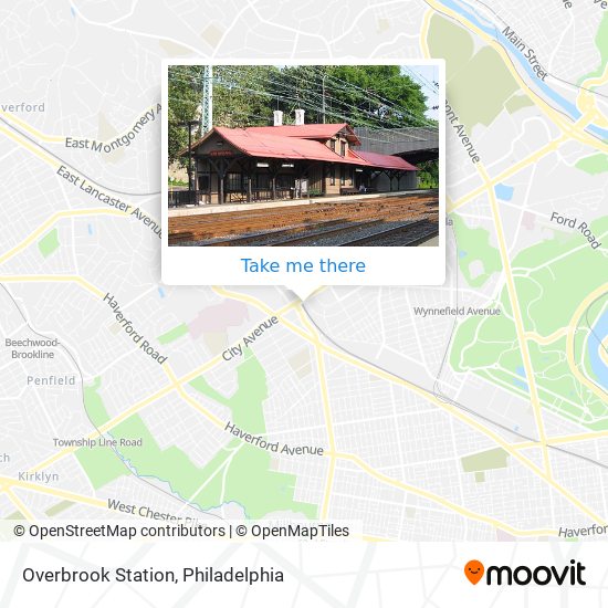 Overbrook Station map
