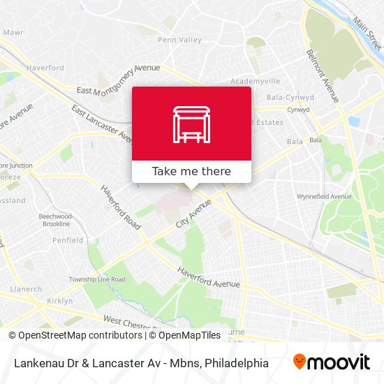 Mapa de Lankenau Dr & Lancaster Av - Mbns