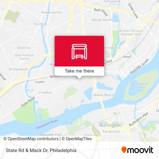 State Rd & Mack Dr map