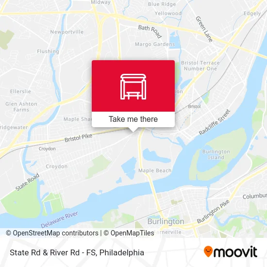 State Rd & River Rd - FS map