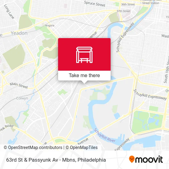 63rd St & Passyunk Av - Mbns map