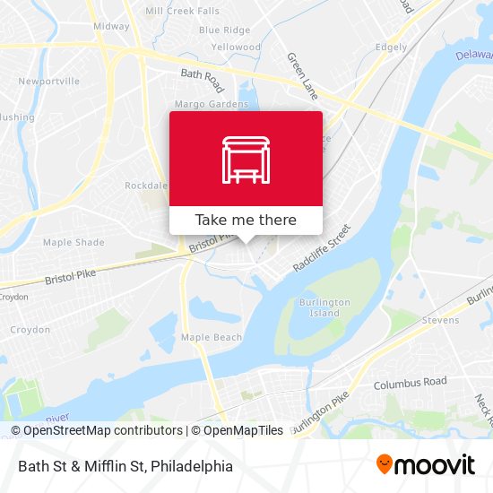 Bath St & Mifflin St map