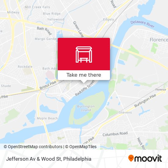 Jefferson Av & Wood St map