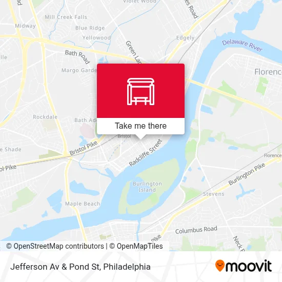 Jefferson Av & Pond St map
