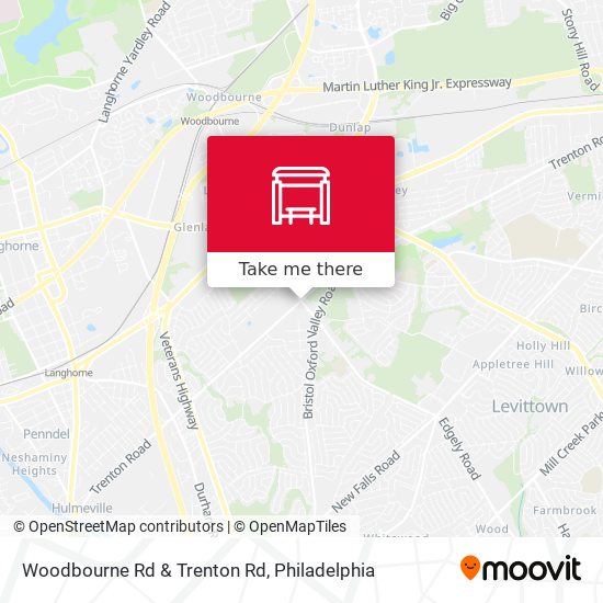 Mapa de Woodbourne Rd & Trenton Rd