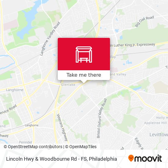 Mapa de Lincoln Hwy & Woodbourne Rd - FS