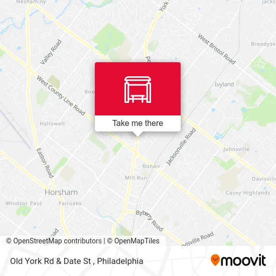 Old York Rd & Date St map