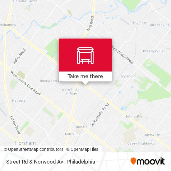Mapa de Street Rd & Norwood Av