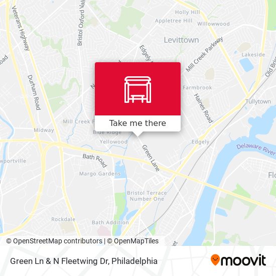 Green Ln & N Fleetwing Dr map