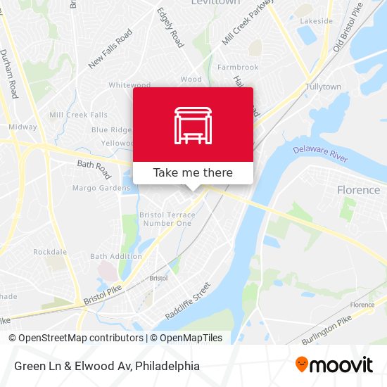 Mapa de Green Ln & Elwood Av