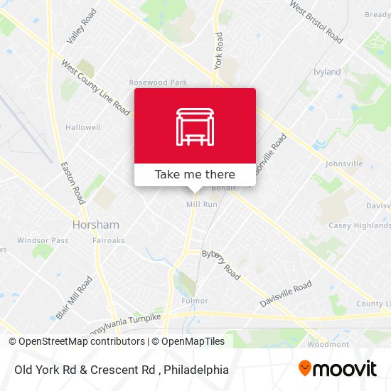 Old York Rd & Crescent Rd map