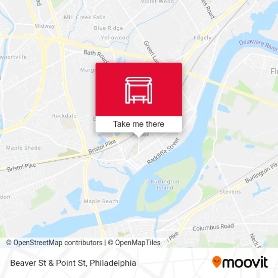 Beaver St & Point St map