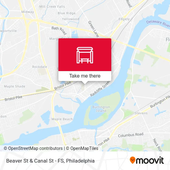 Beaver St & Canal St - FS map