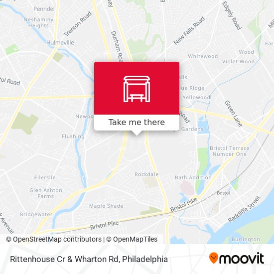 Rittenhouse Cr & Wharton Rd map