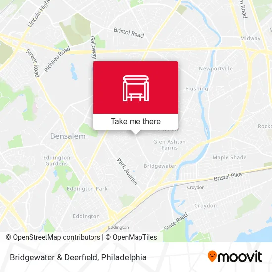 Bridgewater & Deerfield map