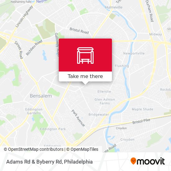 Mapa de Adams Rd & Byberry Rd